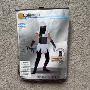 Kids White Ninja Costume sz